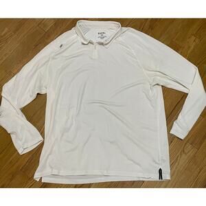 RHONE White Commuter Long Sleeve Polo Shirt XXL